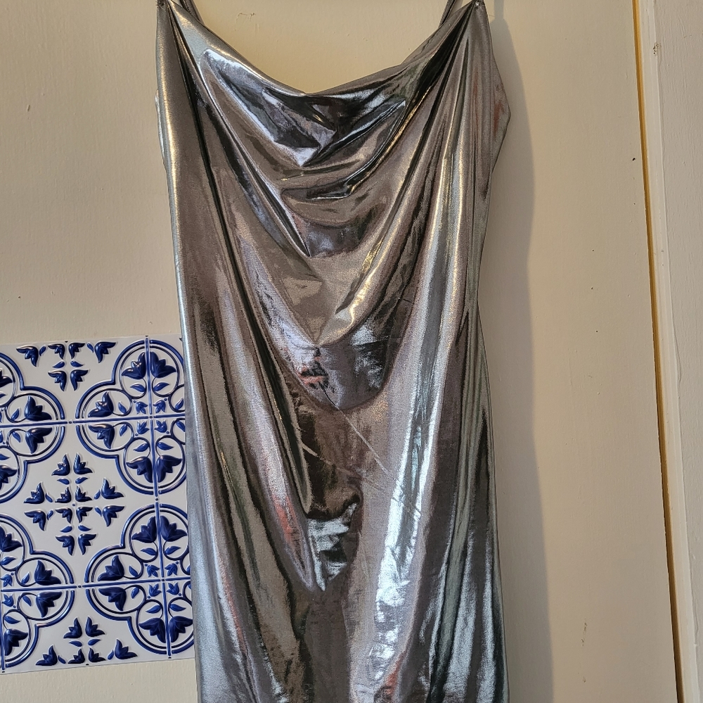 Metallic Slip Dress New Years 🍾🥂💫